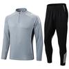 2506 Tuta da Allenamento a Mezza Zip Leggera per Adulti Tuta da Calcio Stampa Calcio Tuta da Gara Sportiva Squadra