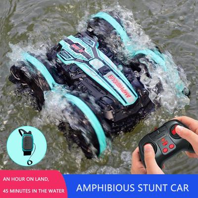 Zdalnie sterowany samochód 2.4G Amfibia Stunt Zdalnie sterowany samochód Dwustronny upadek Jazdy Elektryczna zabawka dla dzieci Chłopiec