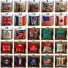 London Characters Flag Bus Linen Cushion Throw Pillow Cover Case Pillowcase