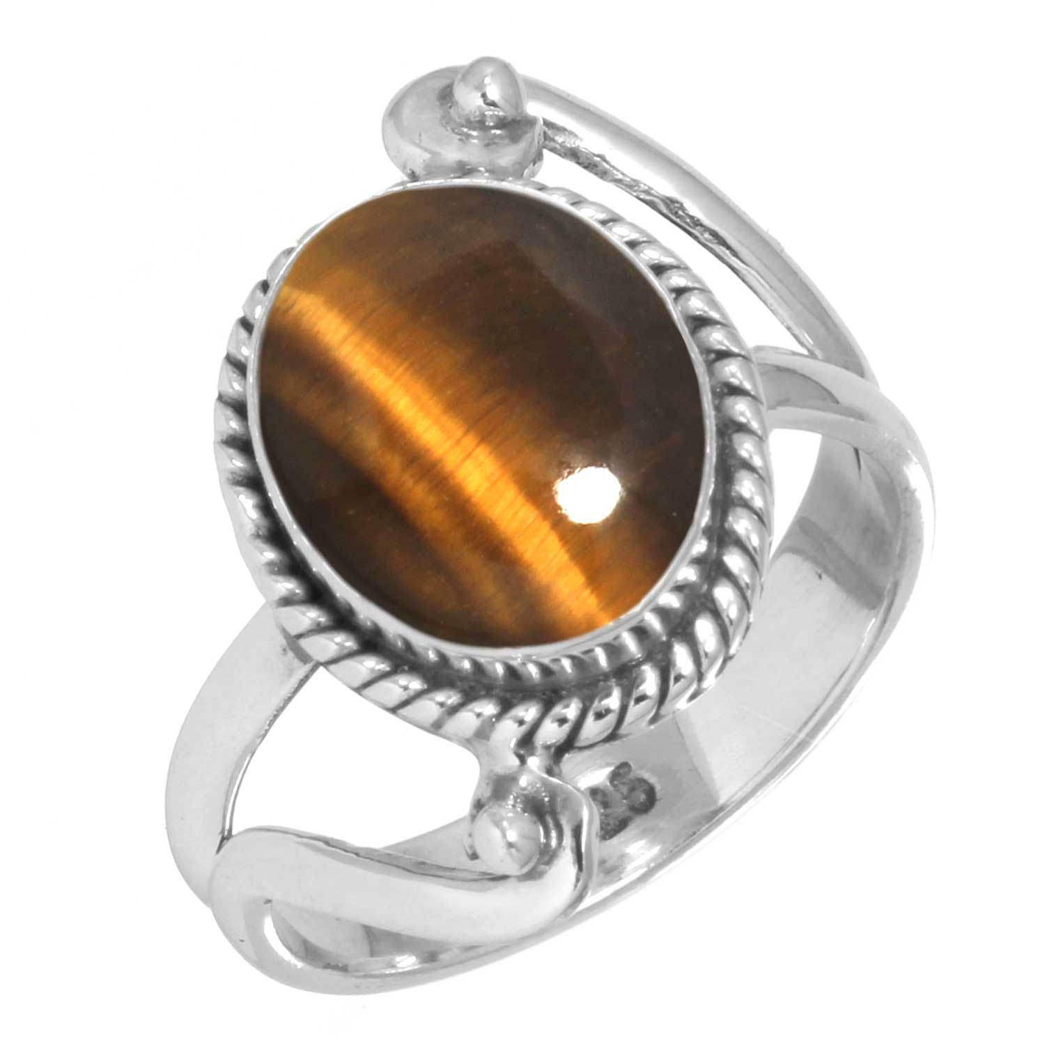 

Кольцо из стерлингового серебра 925 пробы Женское Драгоценный камень Ручная работа Ювелирные изделия Рождественский подарок Малахит Лунный камень Розовый кварц Красный камень Дымчатый топаз Тигровый глаз Костюм 11.5 глаз тигра