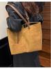 Korean-Style Trendy Mylar Women's Tote: Large Capacity, Versatile Commuter Shoulder Bag for Autumn/Winter