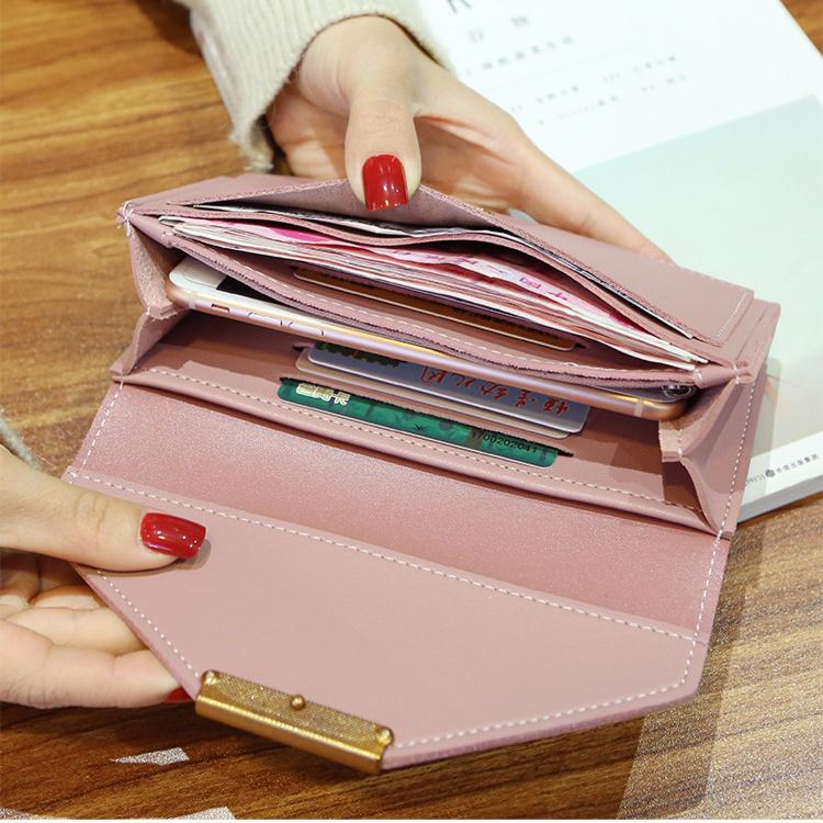 Portofel 2025 pentru femei, stil lung, mic, proaspăt, multifuncțional, cu cataramă, japonez, retro, subțire, portofel zero