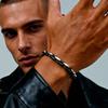 Trendy Men's Chain Bracelets,Black White Splicing Handmade Chain Wristband,New Minimalist Jewelry Gify