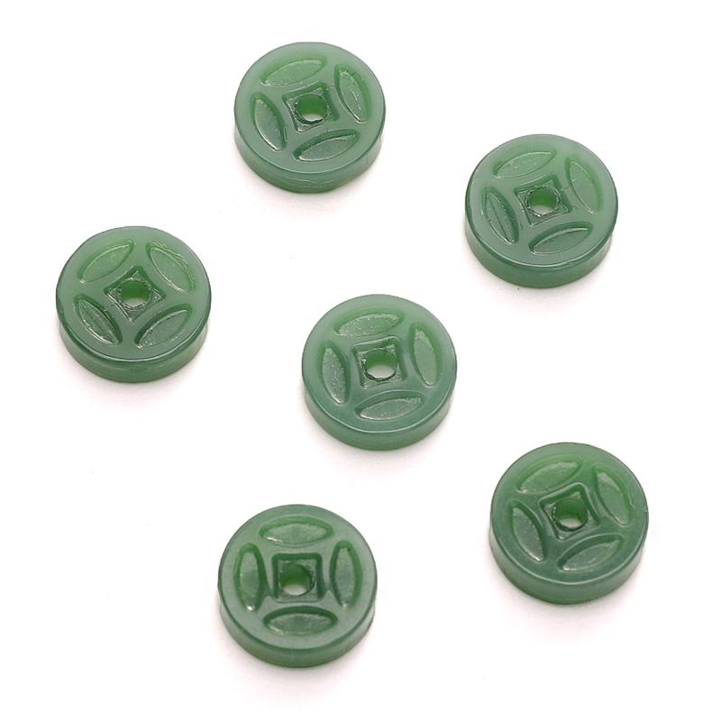 

10x3 мм 10 шт./пакет Древние китайские стеклянные бусины в форме валюты DIY браслет ожерелье серьги ювелирные аксессуары 10x3mm 10pcs/bag