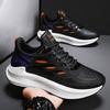 Men's Versatile Casual Leather Surface Waterproof Youth Running Anti Slip Shock-absorbing Sports Height Increasing White Dad Shoes