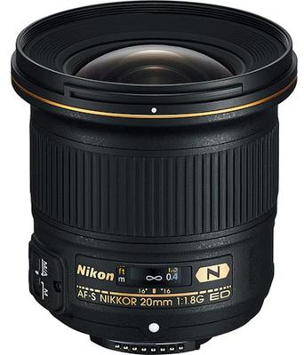 Nikon Obiettivo a fuoco singolo NIKKOR 20mm ED AFS20 AF-S f/1.8G 1.8G