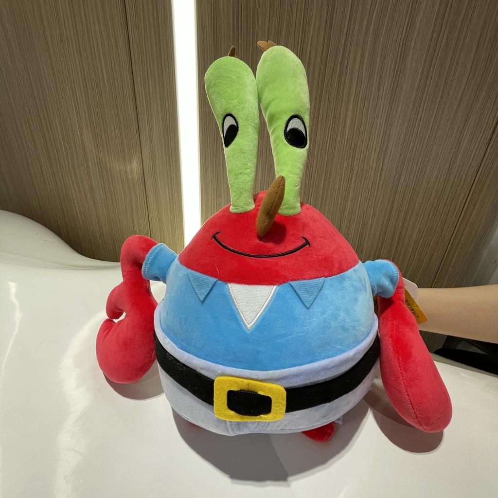 100% Genuine Spongebob Patrick Star Eugene H. Krabs Gary Snail Plush Toy Throw Pillow Halloween Decorations Birthday Gift Boy