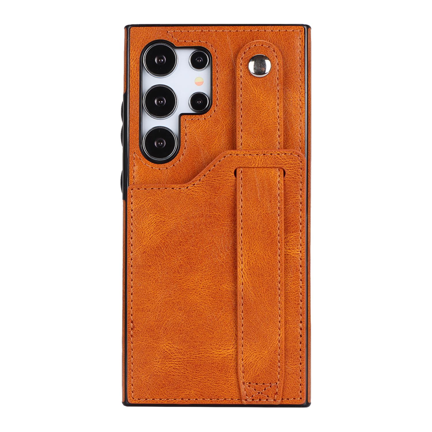 

Чехол для телефона с ремешком на запястье для iPhone 7, 8 X 11, 12, 13, 14, 15... для Samsung Galaxy A12 A21S A13 A14 A33 A52 A53 A54 A73 A72 S20 S21 S22 S23 S24... Samsung Galaxy S20 5G коричневый