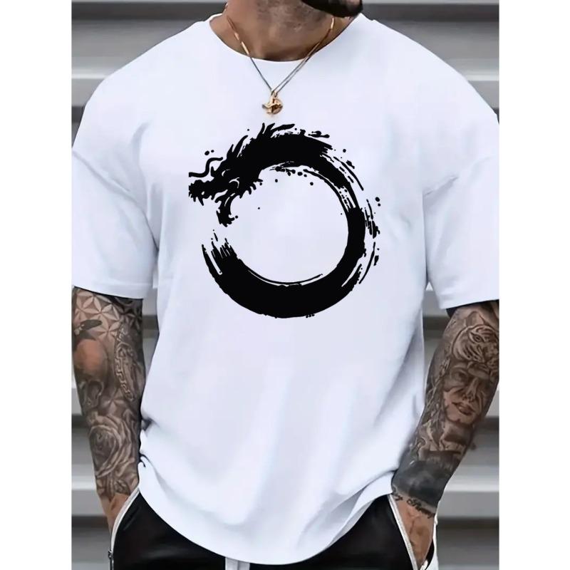 Men s Casual T-Shirt with Totem S белый
