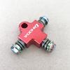 Tubo Flessibile Olio Freno Idraulico per Moto Raccordo a T Connettore a T Adattatore a 3 Vie per Sistema Frenante Dirt Pit Bike ATV