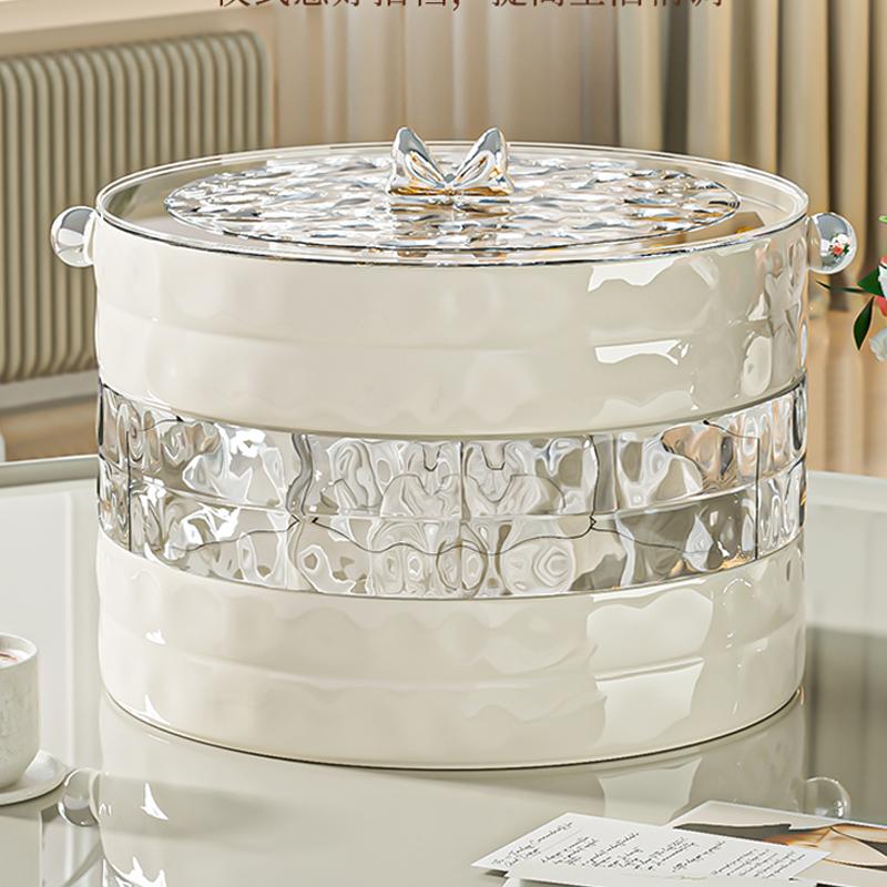 Products Household Fruit Box, Living Room Coffee Table, Dry Fruit Tray, Candy Box, Nut Snack Storage Box, Peanut and Melon Seed Tray