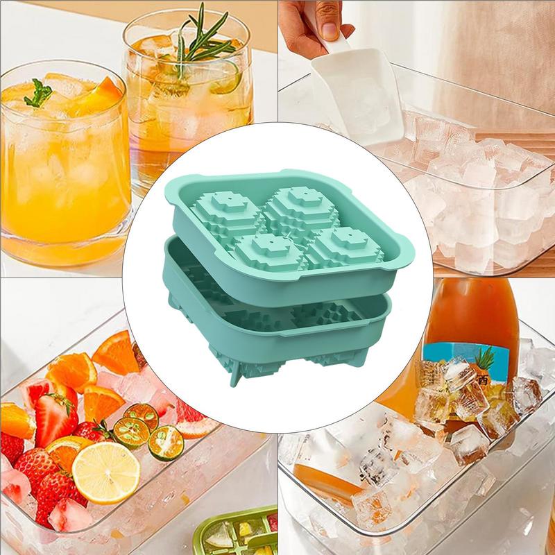 Große Runde Eiswürfelform 3D Silikon Eiswürfelbehälter in Kugelform Weiche Sichere Form für Cocktails Whiskey Tequila Wodka Saft