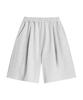 UNIONSTUDIO ( 2 Pack ) Odd Side Double Pleated Wide Sweat Half Pants ( 3 Colors )