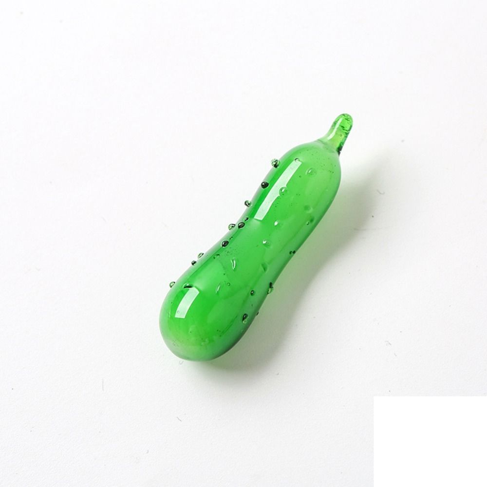

Bonsai Decor Multi Styles Kid Toy Desktop Ornaments Mini Statues Glass Crafts Vegetable Figurines cucumber