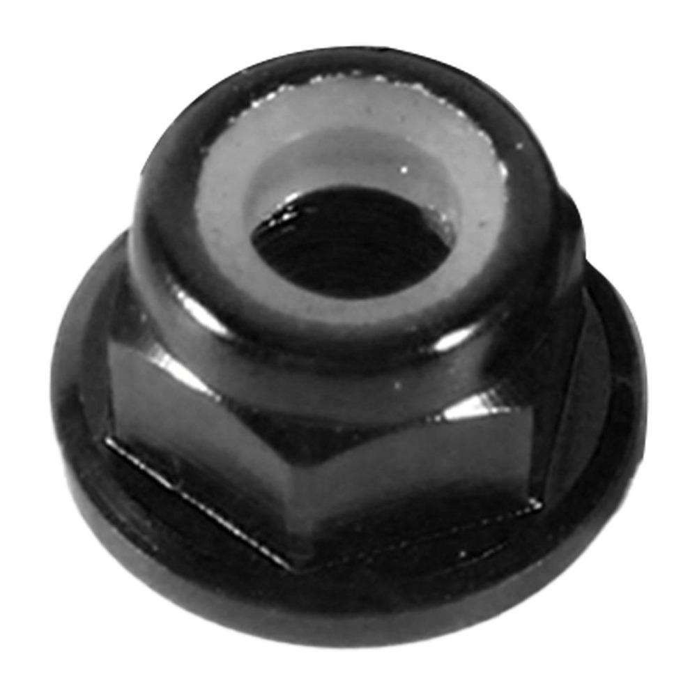 10 pcs M3 / M4 Thread Size Nylon Insert Self-Locking Nuts Nylon Insert Aluminum Alloy CNC Lock Nuts Hex with Flange