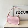 Premium Solid Color Simple Women's Bag New Retro Hand Bag Shoulder Underarm Bag Versatile Woman