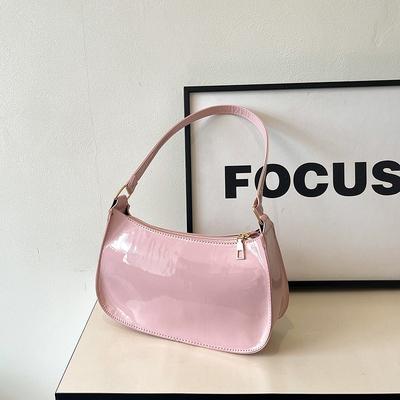 Premium Solid Color Simple Women's Bag New Retro Hand Bag Shoulder Underarm Bag Versatile Woman