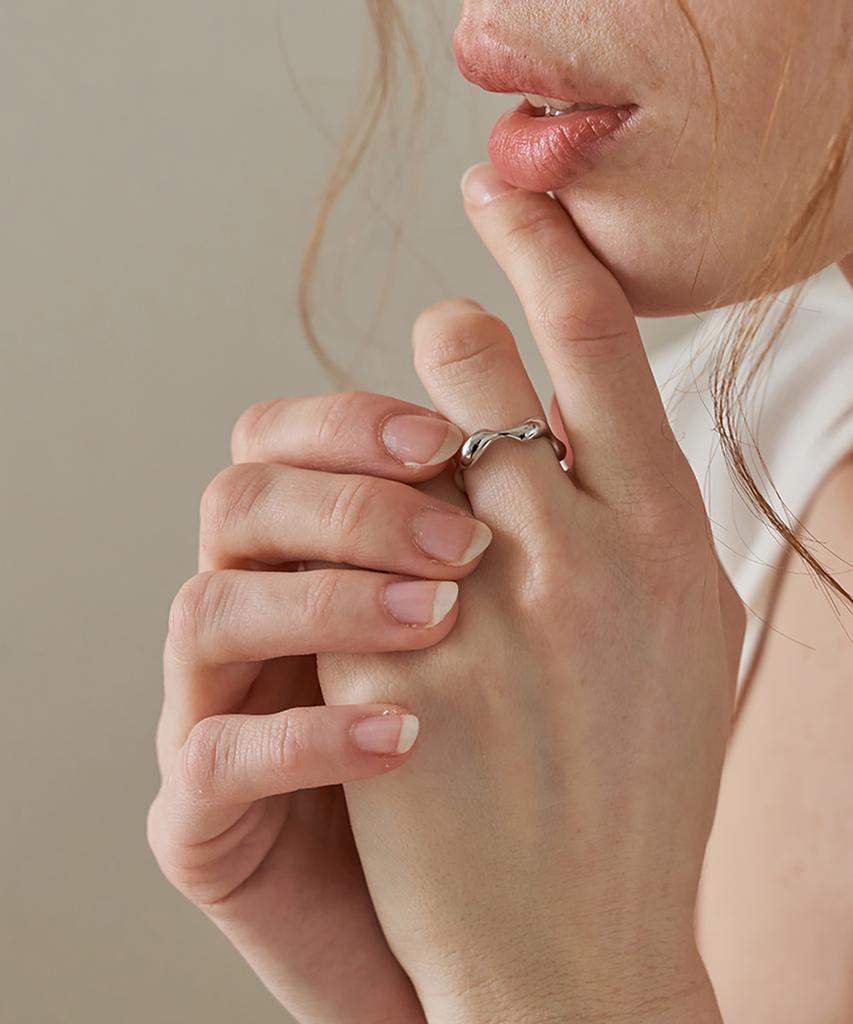 S'Secondo Mia Wave Open Ring_Ver.3