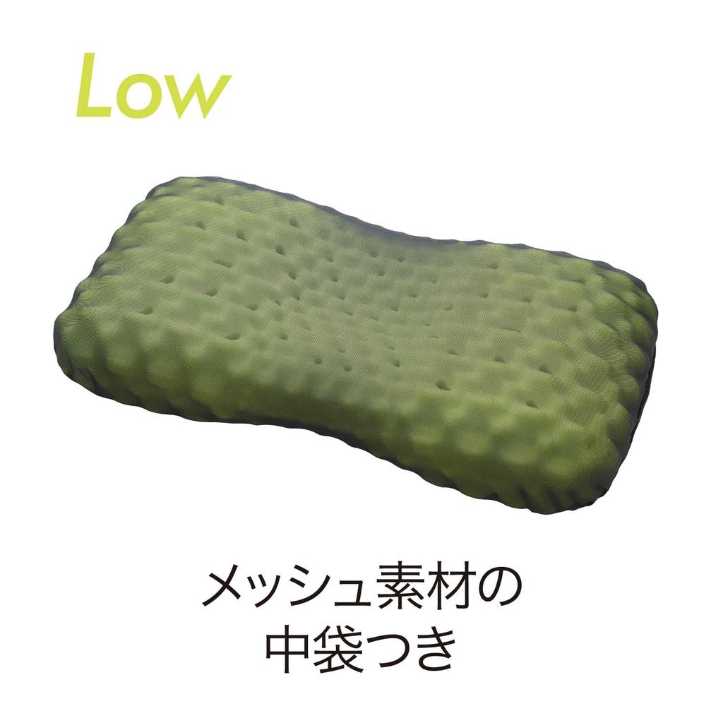 [Campaign Eligible] [Includes Original Sticky Note] Nishikawa Air 3D Pillow. Features a Special 3D Structure for a Deeper Sleep. Low, Gray. Features