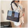 Embroidered Canvas Bag Women's Large-capacity New Summer Versatile Casual Shoulder Bag College Student Tote Bag