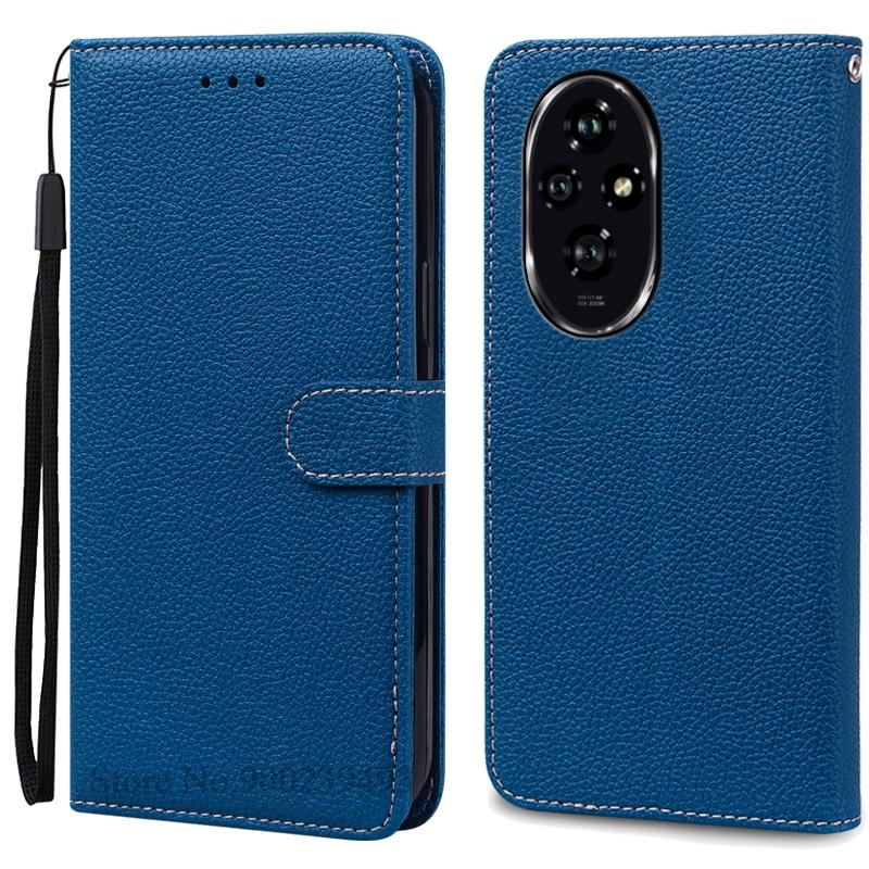 For Honor 200 Case Honor 200 Pro Case Silicone Pu Leather Wallet Case For Honor 200 5G Phone Case For Honor 200 Pro Cover Fundas