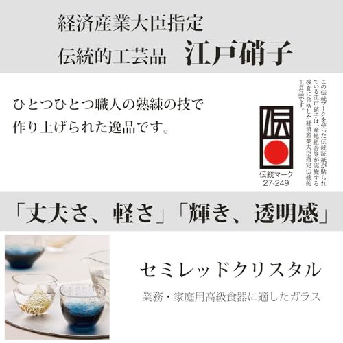 Toyo Sasaki Glass 10791 Sake Glass, Clear, 4.1 Fl Oz (130 Ml), Edo Glass, Yachiyo Kiln, Made In Japan