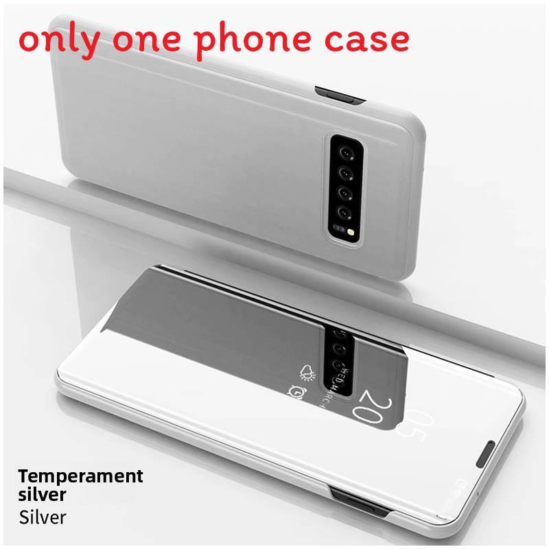 Galaxy Für S10 Plus Clear View Handyhülle Smart Flip Cover Use Design