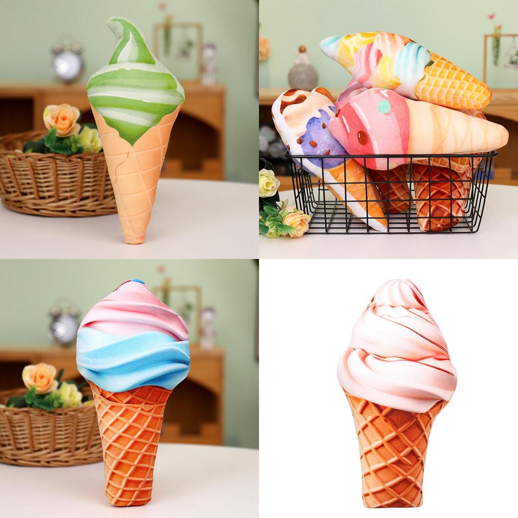 Crispy Cone Ice Cream Plush Doll Adorable Stuffed Toy For Kids Short Plush Material Customizable Design