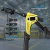 eSynic Hand Riveter Set of Screw Nut Rivet Rivet Tool Kit Set, 100-Piece M3/M4/M5/M6 Inserts, Steel/Aluminum (Yellow)