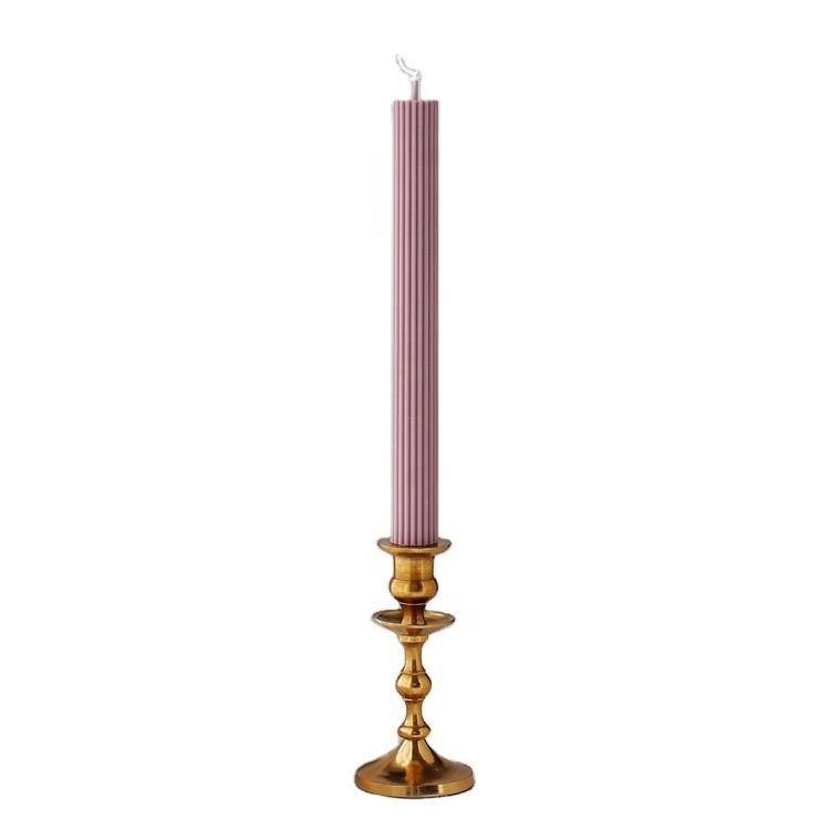 Pillar Scented Candle-Handmade Soy Wax Romantic Dinner & Holiday Atmosphere Weddings Home Decor D2.5cm*H26cm светло-желтого