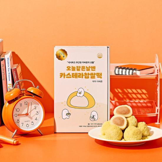 Рисовый пирог Кастелла Барун, корейские закуски Castella glutinous rice cake