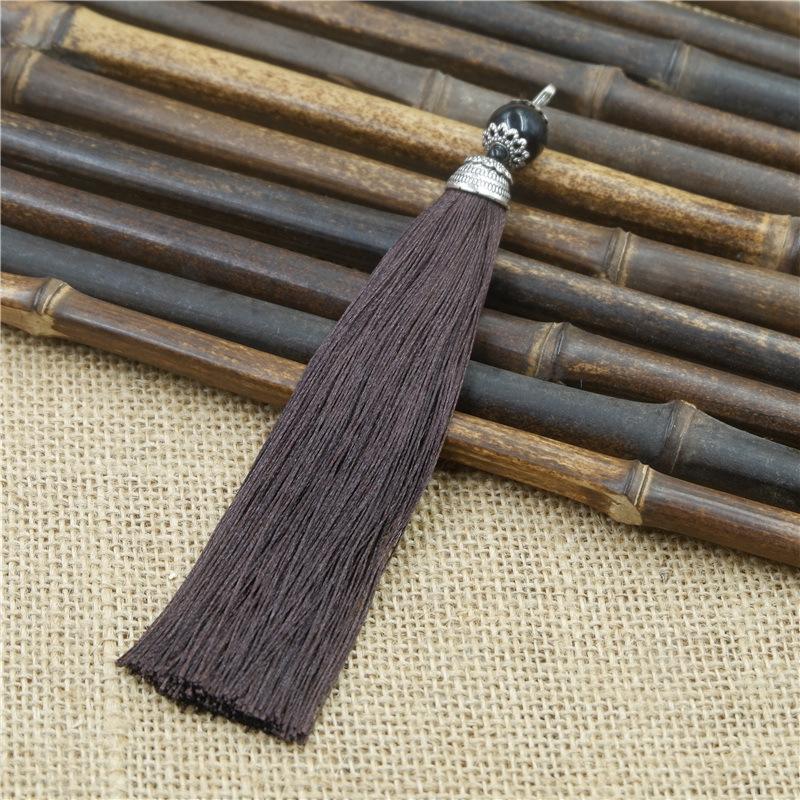 Tassel Ear With Hat Diy Handmade Ear Pendant High-End Lobster Buckle Tassel Ear Pendant