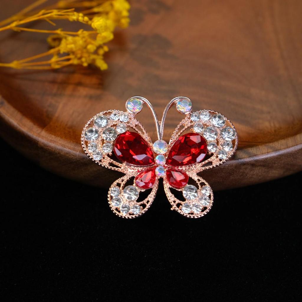 Bunte Retro Damen Korsagenbrosche - Elegante Anstecknadel im europäischen Stil