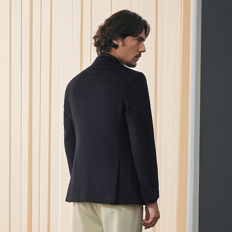 Мужской двубортный деловой пиджак Qipai из смесовой шерсти 2XL