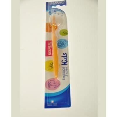 Brosse À Dents - INAVA - Kids - 0 À 6 Ans - Brins En Tynex - Manche Ergonomique - Col Flexible