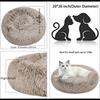Cat Beds for Indoor Cats, 15.7/20/24 Inch Dog Bed for Small Melium Large Dogs, Washable-Round Pet Bed for Puppy and Kitten with Slip-Resistant Bottom
