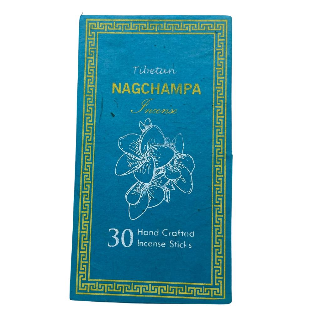 Nag Champa Incense Set, 30 Sticks With Holder