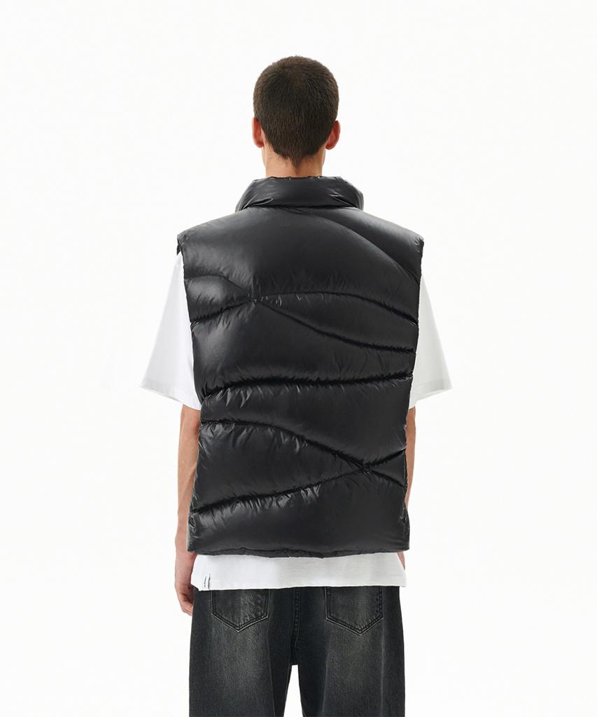 Mahagrid Wavy Down Vest Black(Mg2Fwmb902A)