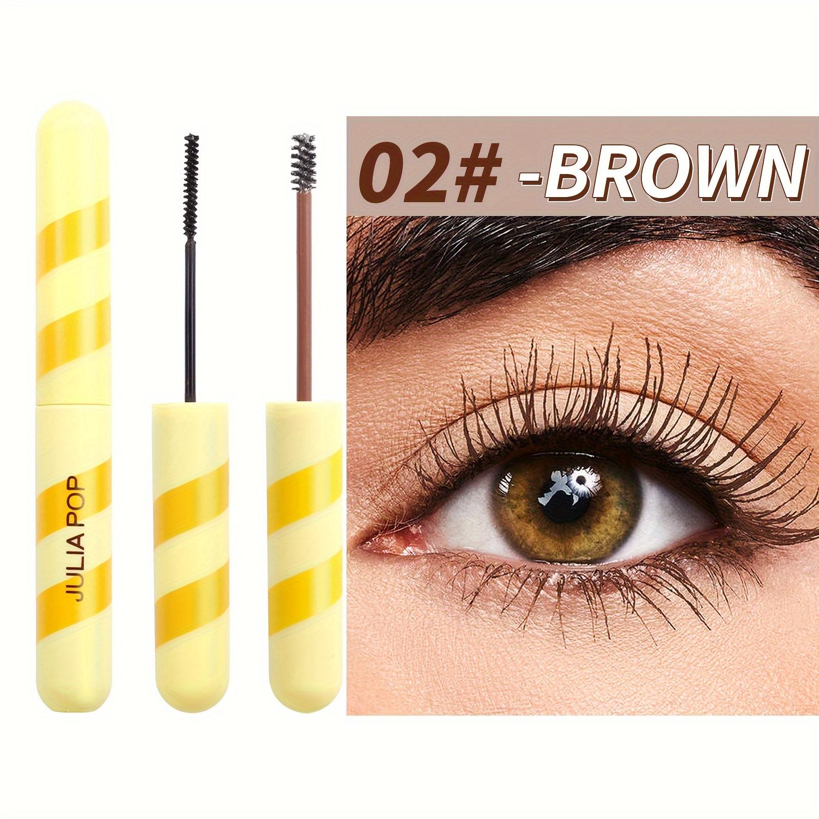 

Тушь для ресниц Fine Glitter Mascara, водостойкая, густая, длинная и подкрученная, создающая глубокий и очаровательный макияж глаз Sugar Brown