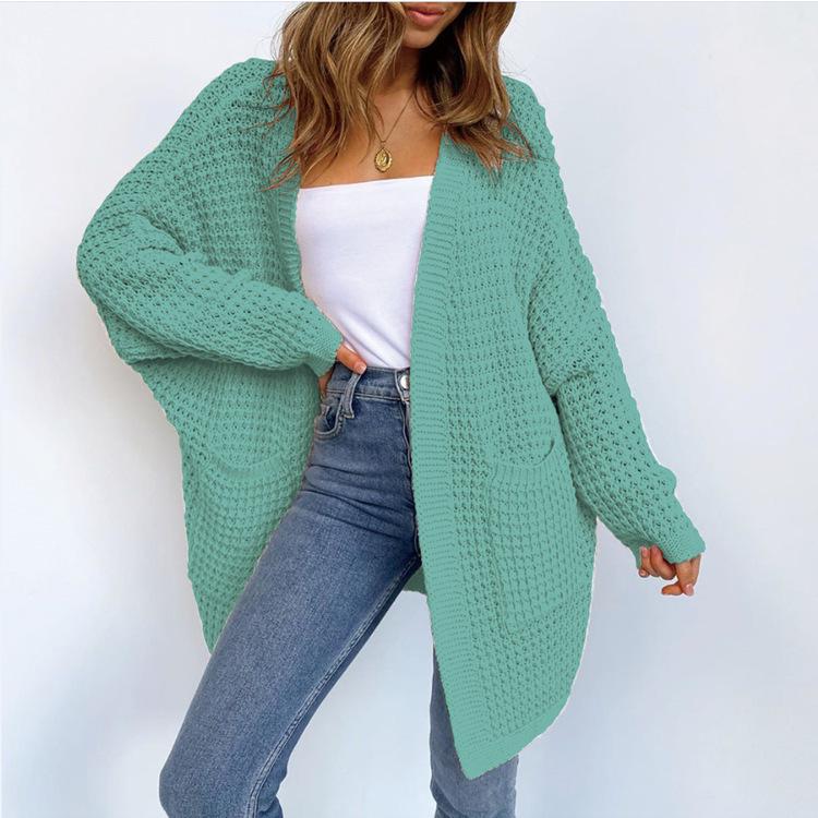 2025 Bestseller Women's Plus Size Knitted Cardigan Coat