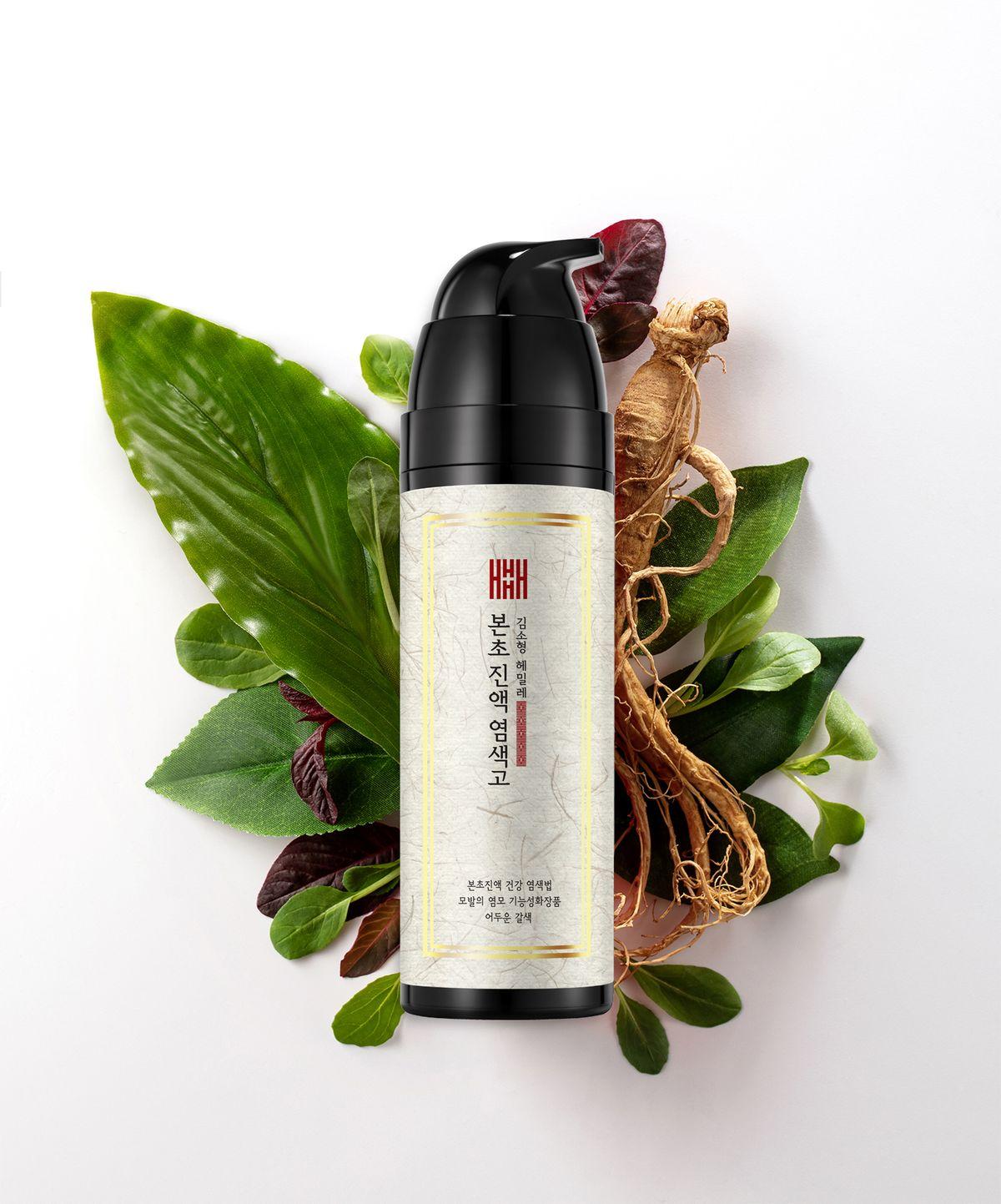Kim So-hyung Hemile Herbal Extract Dye Cream 200ml Natural Dye Vegan Hair Dye Thickening
