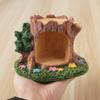 Mini Micro-landscape Ornament Kawaii Pastoral Style Desk Craft Lawn Resin Ornament  Bedroom