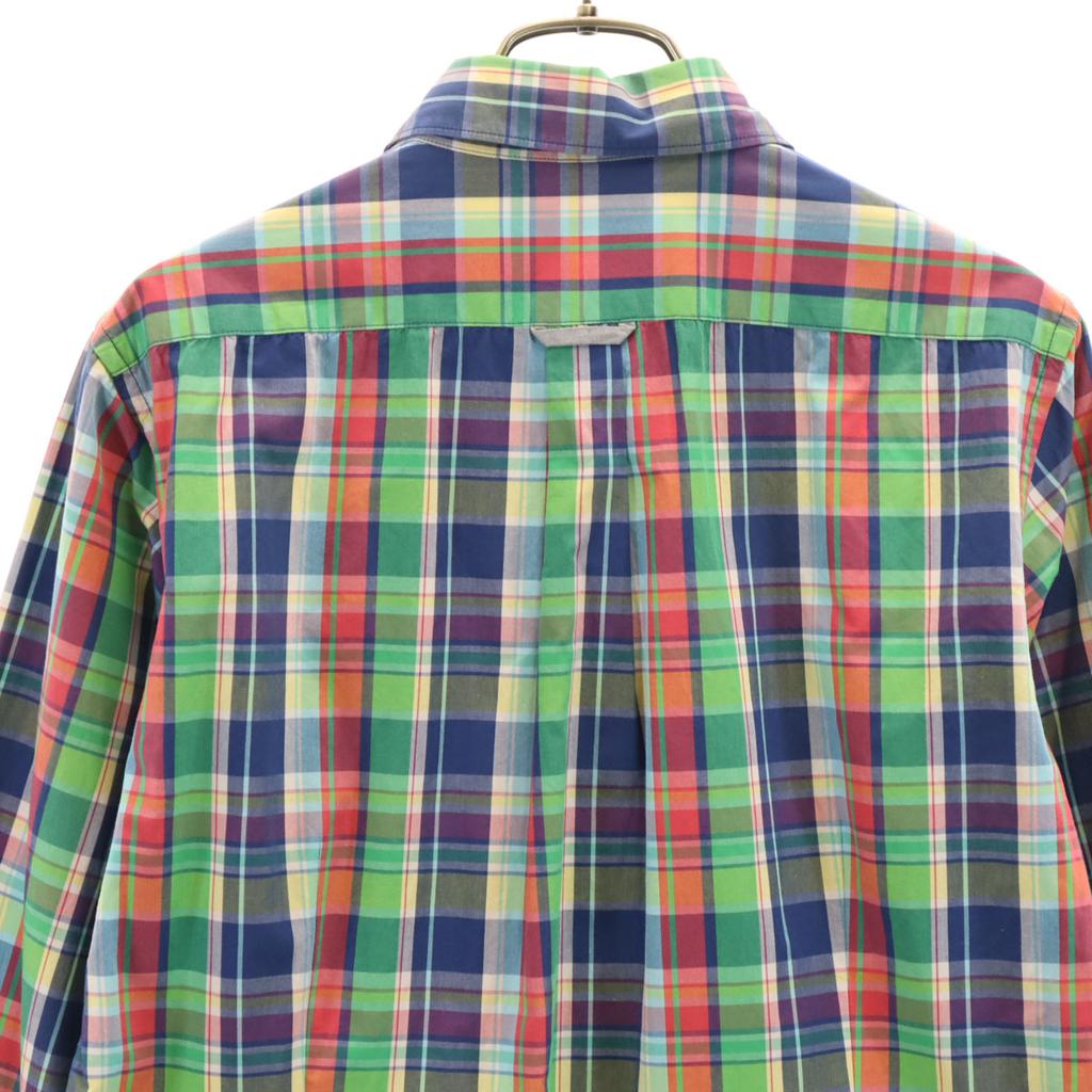 Fred Perry Check Pattern Long Sleeve Cotton Shirt M Multi Men's Used