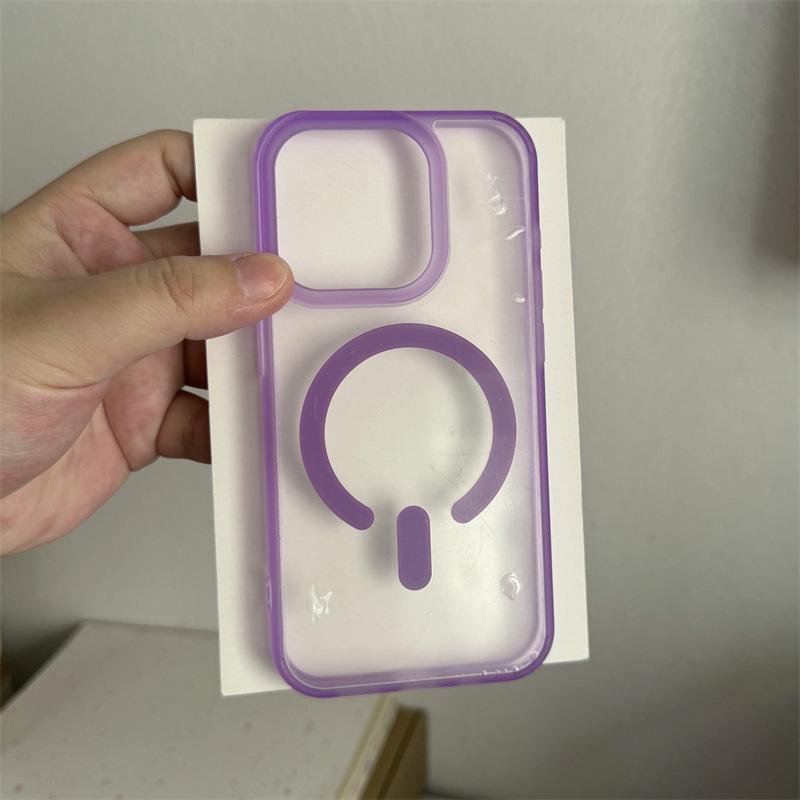 Dopamine applicable IPhone 16 Phone Case Magnetically Absorbed Apple 15 ProMax Matte Skin Feeling Two In One Protection Case