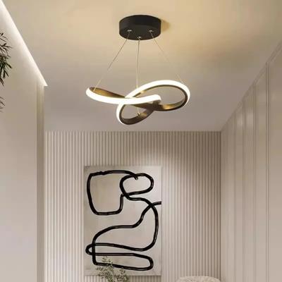 Nové LED páskové závesné svietidlo Moderná dekorácia obývacej izby, balkóna, schodiska LED luster