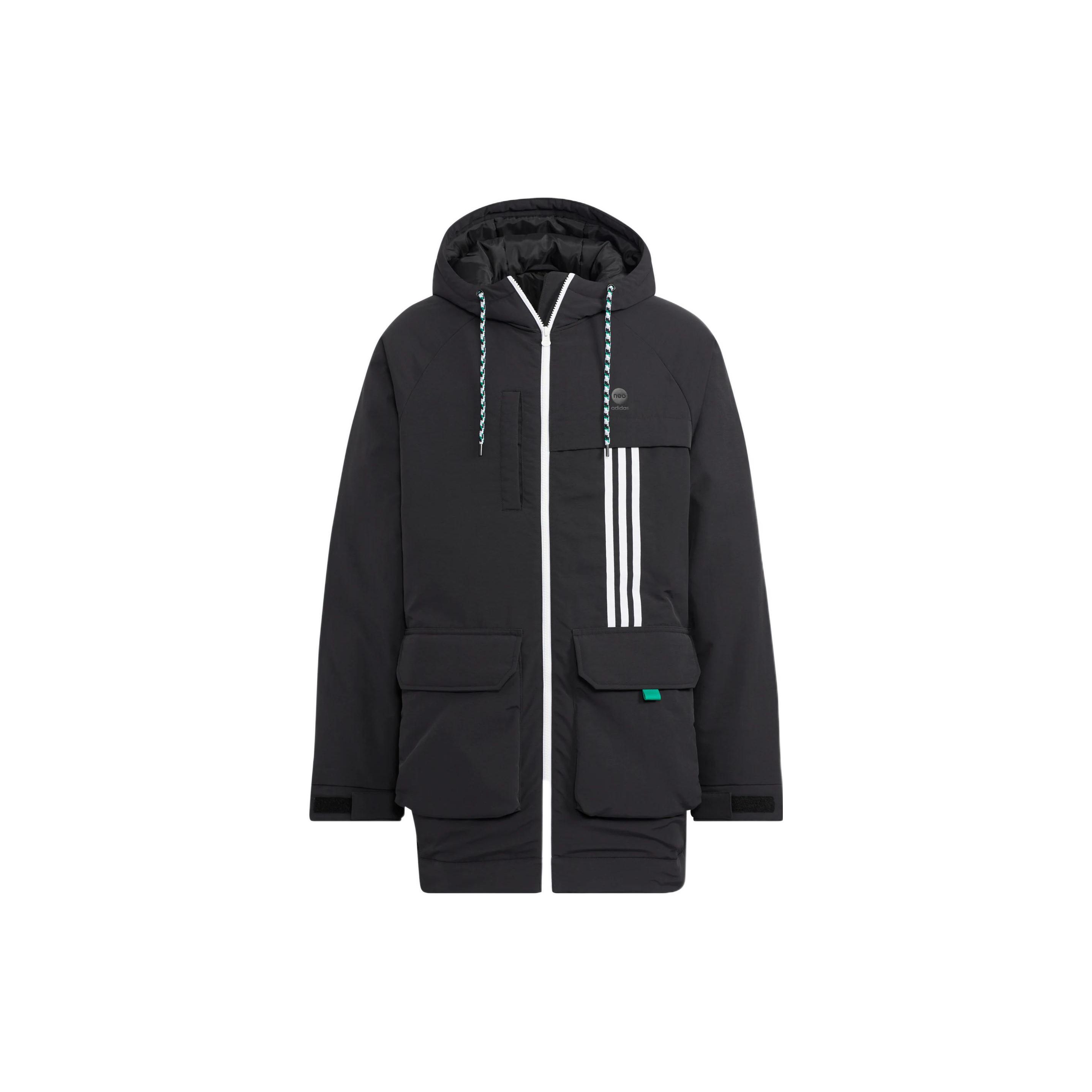 Adidas Neo Hooded Down Parka Unisex Black HN4763 S