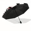 Mummy Halloween Hello Kitty Automatic Folding Umbrella with Sturdy Iron Frame, Portable Compact Travel Umbrella All-Season Use Parties002