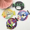 1pc Fat Headed Fish Bottle Opener Refrigerator Magnets Embossed Hot Stamping Process Cute Fridge Magnets