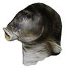 Latex Realistische Karpfenmaske Realistische Fisch-Latexmaske Kopfbedeckung Fischkopfmaske Halloween Cosplay