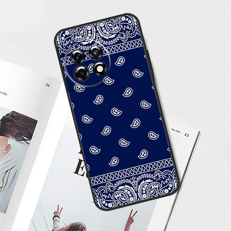 Bandana Paisley Pattern Case For OnePlus Nord 5 CE 4 3 Lite N20 N30 OnePlus 15 13 12 11 8 9 10 Pro 12R 13T 13R Cover